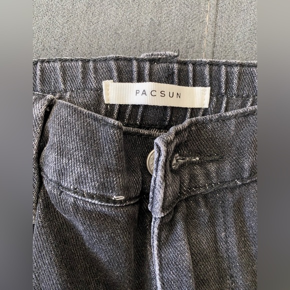 PACSUN wide leg high waisted jeans NEW M - Picture 2 of 5